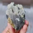 Natural Blue Fluorite and Black Wolframite Symbiosis comes from Yaogangxian,Hunan 45*65*40MM - image 5