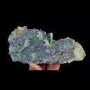 Natural Blue Fluorite and Calcite, Mineral Specimen:Fujian,China (160*70*70MM) - image 1
