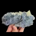 Natural Blue Fluorite and Calcite Mineral Specimen,High Quality Specimen,FUJIAN,CHINA(135*70*42mm) - image 3