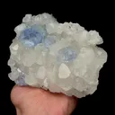 Natural Blue Fluorite and Calcite Mineral Specimen,High Quality Specimen,FUJIAN,CHINA(137*104*50mm) - image 2