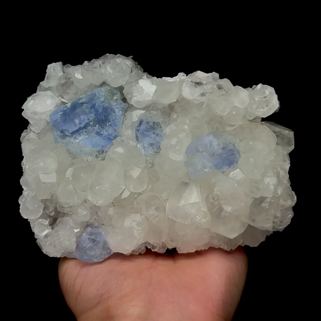 Natural Blue Fluorite and Calcite Mineral Specimen,High Quality Specimen,FUJIAN,CHINA(137*104*50mm) - image 4