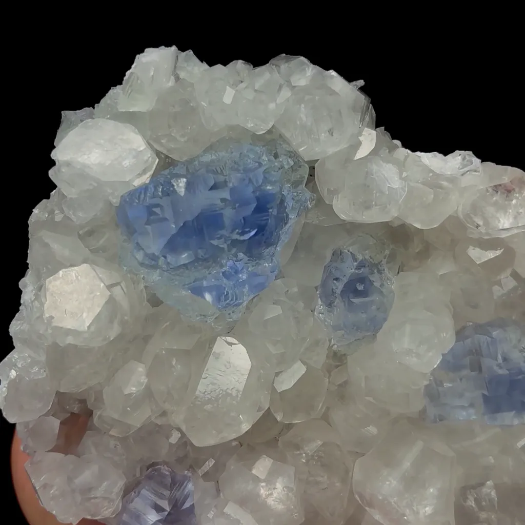 Natural Blue Fluorite and Calcite Mineral Specimen,High Quality Specimen,FUJIAN,CHINA(137*104*50mm) - image 3