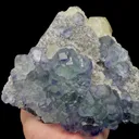 Natural Blue Fluorite and Calcite Mineral Specimen,High Quality Specimen,FUJIAN,CHINA(180*150*65mm) - image 2