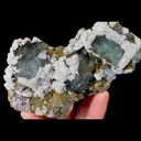 Natural Blue Fluorite and Calcite, Mineral Specimen:Yaogangxian,Hunan (115*70*35MM) - image 3