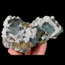 Natural Blue Fluorite and Calcite, Mineral Specimen:Yaogangxian,Hunan (115*70*35MM) - image 6