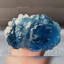 Natural Blue Fluorite and Calcite Symbiosis comes from Yaogangxian,Hunan 60*105*60MM - image 1