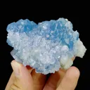 Natural Blue Fluorite and Calcite Symbiosis comes from Yaogangxian,Hunan 75*25*55MM - image 1