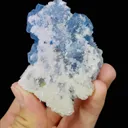 Natural Blue Fluorite and Calcite Symbiosis comes from Yaogangxian,Hunan 75*25*55MM - image 4