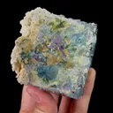 Natural Blue Fluorite and Calcite,Large Particles Fluorite Mineral Specimen:YAOGANGXIAN (70*45*70mm) - image 5
