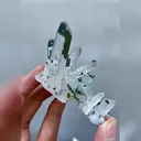 Natural Blue Fluorite and Clear Quartz Cluster Symbiosis comes from Yaogangxian,Hunan 40*65*40MM - image 5