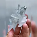Natural Blue Fluorite and Clear Quartz Cluster Symbiosis comes from Yaogangxian,Hunan 40*65*40MM - image 3