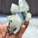 Natural Blue Fluorite and Crystal Coexist comes from Yaogangxian,Hunan  120*60*55MM - image 4