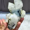 Natural Blue Fluorite and Crystal Coexist comes from Yaogangxian,Hunan  120*60*55MM - image 6