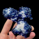 Natural Blue Fluorite and Crystal Mineral Specimen,High Quality Specimen,HUANGGANG LIANG,INNER MONGOLIA,CHINA(67*70*50mm) - image 2