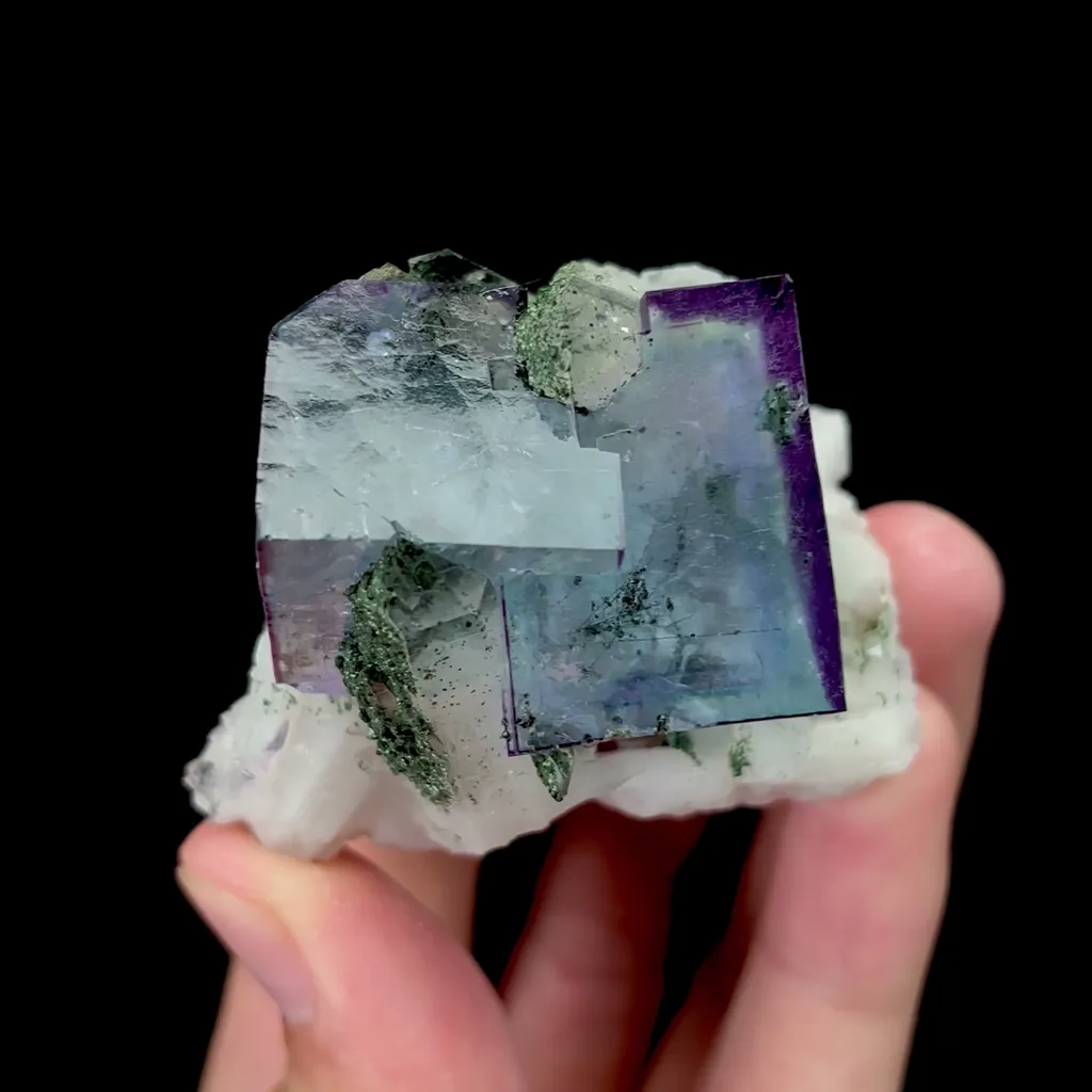 Natural Blue Fluorite and Crystal Mineral Specimen,High Quality Specimen,YAO GANG XIAN,HUNAN,CHINA(57*44*42mm) - image 4