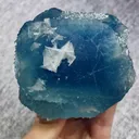 Natural Blue Fluorite and Flaky Calcite comes from Yaogangxian,Hunan 75*75*55MM - image 4