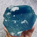 Natural Blue Fluorite and Flaky Calcite comes from Yaogangxian,Hunan 75*75*55MM - image 3