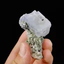 Natural Blue Fluorite and Grey Bismuth Symbiosis comes from Yaogangxian,Hunan 60*35*40MM - image 3