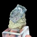 Natural Blue Fluorite and Mica Coexist comes from Yaogangxian, Hunan 35*25*40MM - image 2