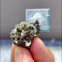Natural Blue Fluorite and Mica Coexist comes from Yindu,Neimenggu 20*15*30MM - image 6