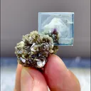 Natural Blue Fluorite and Mica Coexist comes from Yindu,Neimenggu 20*15*30MM - image 5