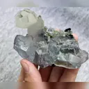 Natural Blue Fluorite and Quartz and Hedenbergite Symbiosis comes from Yaogangxian,Hunan 80*55*50MM - image 5