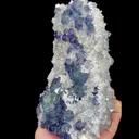 Natural Blue Fluorite and Quartz Cluster, Mineral Specimen:Fujian,China (120*165*60MM) - image 3