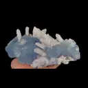 Natural Blue Fluorite and Quartz Cluster, Mineral Specimen:Yaogangxian,Hunan (200*110*85MM) - image 3