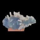 Natural Blue Fluorite and Quartz Cluster, Mineral Specimen:Yaogangxian,Hunan (200*110*85MM) - image 5
