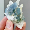 Natural Blue Fluorite and Quartz coexist with Jamstenite comes from Yaogangxian,Hunan 45*40*60MM - image 3