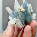 Natural Blue Fluorite and Quartz coexist with Jamstenite comes from Yaogangxian,Hunan 45*40*60MM - image 5