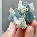 Natural Blue Fluorite and Quartz coexist with Jamstenite comes from Yaogangxian,Hunan 45*40*60MM - image 4