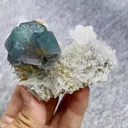 Natural Blue Fluorite and Quartz comes from Fujian,China 80*60*40MM - image 2