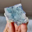 Natural Blue Fluorite and Quartz comes from Yaogangxian,Hunan 40*35*25MM - image 2