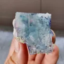 Natural Blue Fluorite and Quartz comes from Yaogangxian,Hunan 40*35*25MM - image 1