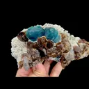 Natural Blue Fluorite and Quartz, Mineral Specimen: Inner Mongolia,China (150*70*55MM) - image 3