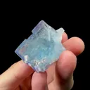 Natural Blue Fluorite and Quartz Mineral Specimen,High Quality Specimen,YAO GANG XIAN,HUNAN,CHINA(40*35*25mm) - image 2