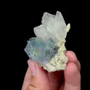 Natural Blue Fluorite and Quartz Mineral Specimen,High Quality Specimen,YAO GANG XIAN,HUNAN,CHINA(40*50*25mm) - image 2