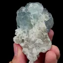 Natural Blue Fluorite and Quartz Mineral Specimen,High Quality Specimen,YAO GANG XIAN,HUNAN,CHINA(40*70*35mm) - image 4