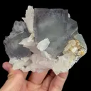 Natural Blue Fluorite and Quartz, Mineral Specimen:Manaoshan,Hunan (105*80*70MM) - image 4