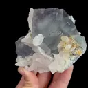 Natural Blue Fluorite and Quartz, Mineral Specimen:Manaoshan,Hunan (105*80*70MM) - image 2