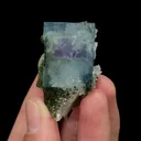 Natural Blue Fluorite and Quartz, Mineral Specimen:Yaogangxian,Hunan (25*40*40MM) - image 5