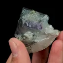 Natural Blue Fluorite and Quartz, Mineral Specimen:Yaogangxian,Hunan (25*40*40MM) - image 3