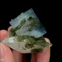 Natural Blue Fluorite and Quartz, Mineral Specimen:Yaogangxian,Hunan (25*40*40MM) - image 2