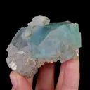 Natural Blue Fluorite and Quartz, Mineral Specimen:Yaogangxian,Hunan (65*40*45MM) - image 6
