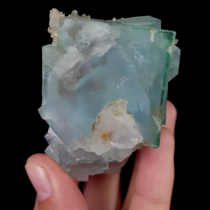 Natural Blue Fluorite and Quartz, Mineral Specimen:Yaogangxian,Hunan (65*40*45MM) - image 3