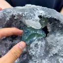 Natural Blue Fluorite and Quartz Symbiosis comes from Fujian,China 150*160*60MM - image 2