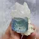 Natural Blue Fluorite and Quartz Symbiosis comes from Yaogangxian,Hunan 40*50*25MM - image 2