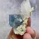 Natural Blue Fluorite and Quartz Symbiosis comes from Yaogangxian,Hunan 40*50*25MM - image 3