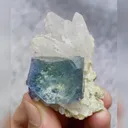 Natural Blue Fluorite and Quartz Symbiosis comes from Yaogangxian,Hunan 40*50*25MM - image 5
